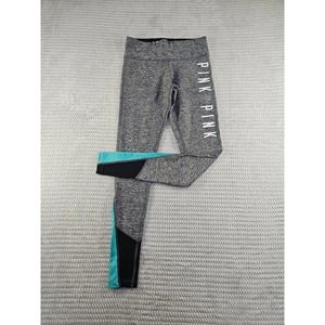 Victorias Secret Pink Leggings Womens XS Ultimate Legging Heathered Gray Mesh